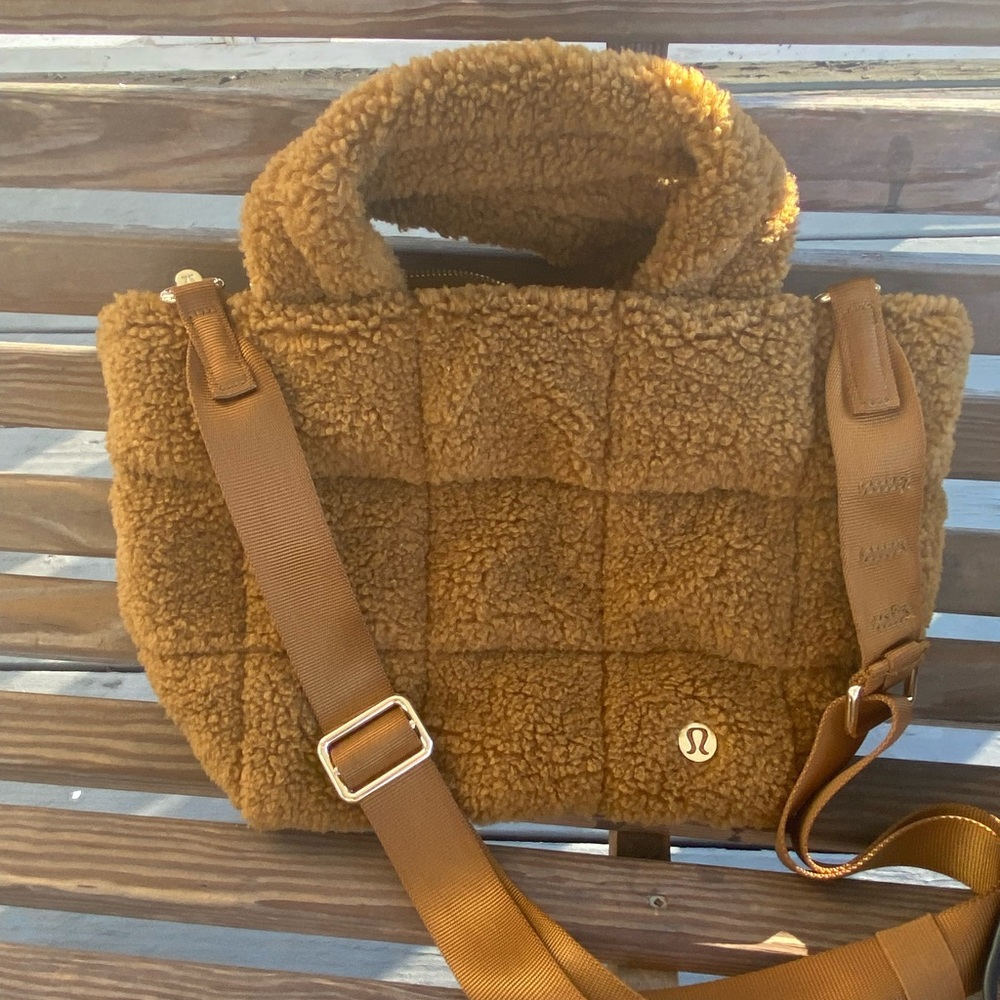 lululemon athletica Brown Sherpa Tote Bag